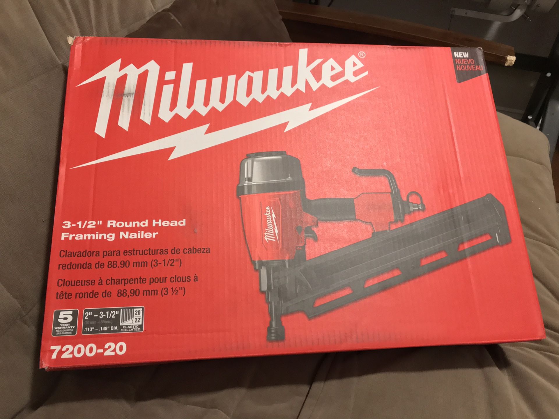 Milwauke Gun Nail Framing Nailer