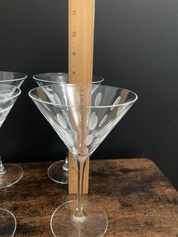 Mikasa Etched Martini Glasses Set Of 4 for Sale in Tacoma, WA - OfferUp