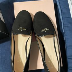Kate Spade Black Suede Flats