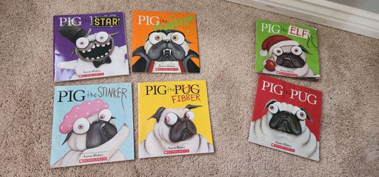 Set of 4 Pig the Pug paperback scholastic books