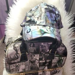 Michelle And Barack Obama Satchel ( No Cap)