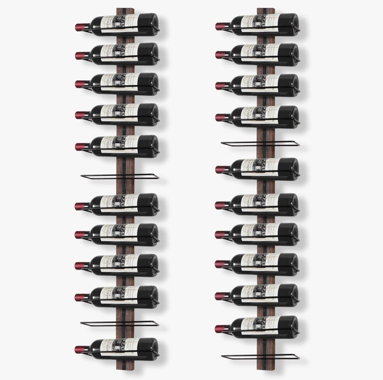 NEW! 24 Bottle Wine Rack Wall Mounted for Wine Bottles, Wood Wine Racks for Wall for Kitchen, Dining