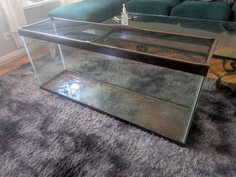 50 Gal Rectangular Glass Aquarium/Terrarium Tank,48 in