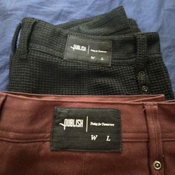 Publish label pants (burgundy Available)