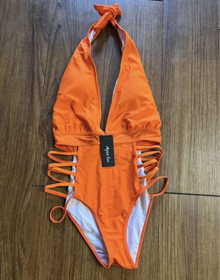 New Orange Colour Small Size Swimsuit 