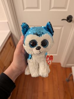 TY Flippables Husky Plush