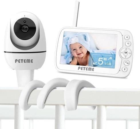Brand New Wireless Baby Monitor 1080pHD with Large Screen Receiver, Pan Tilt Zoom, 2 Way Audio
