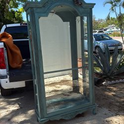 Curio Cabinet Distressed Philip Reminisce