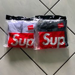 negotiable Black and white supreme socks negotiable
