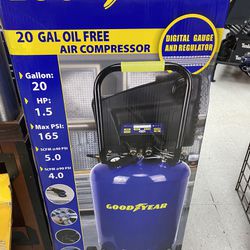 Good Year 20 Gal Oil Free Air Compressor 