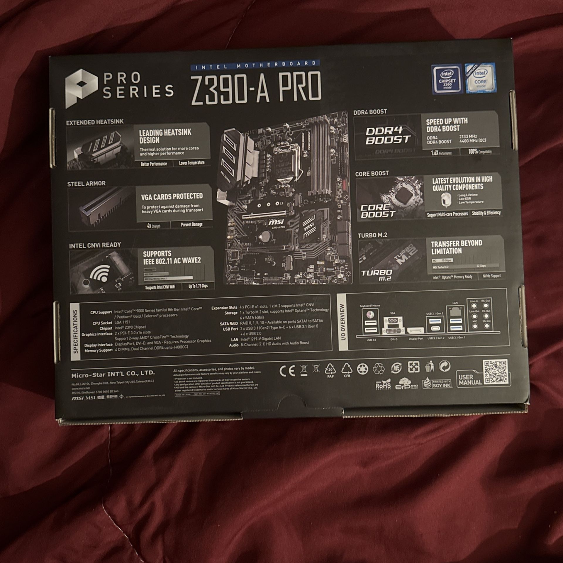 Intel Motherboard Z390 A pro