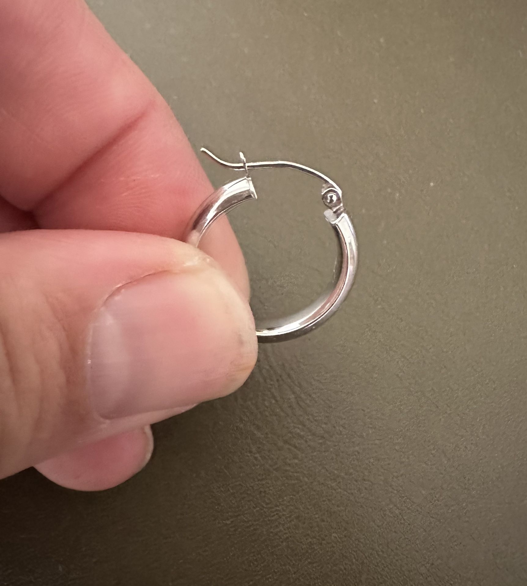 Small 14k single hoop earring