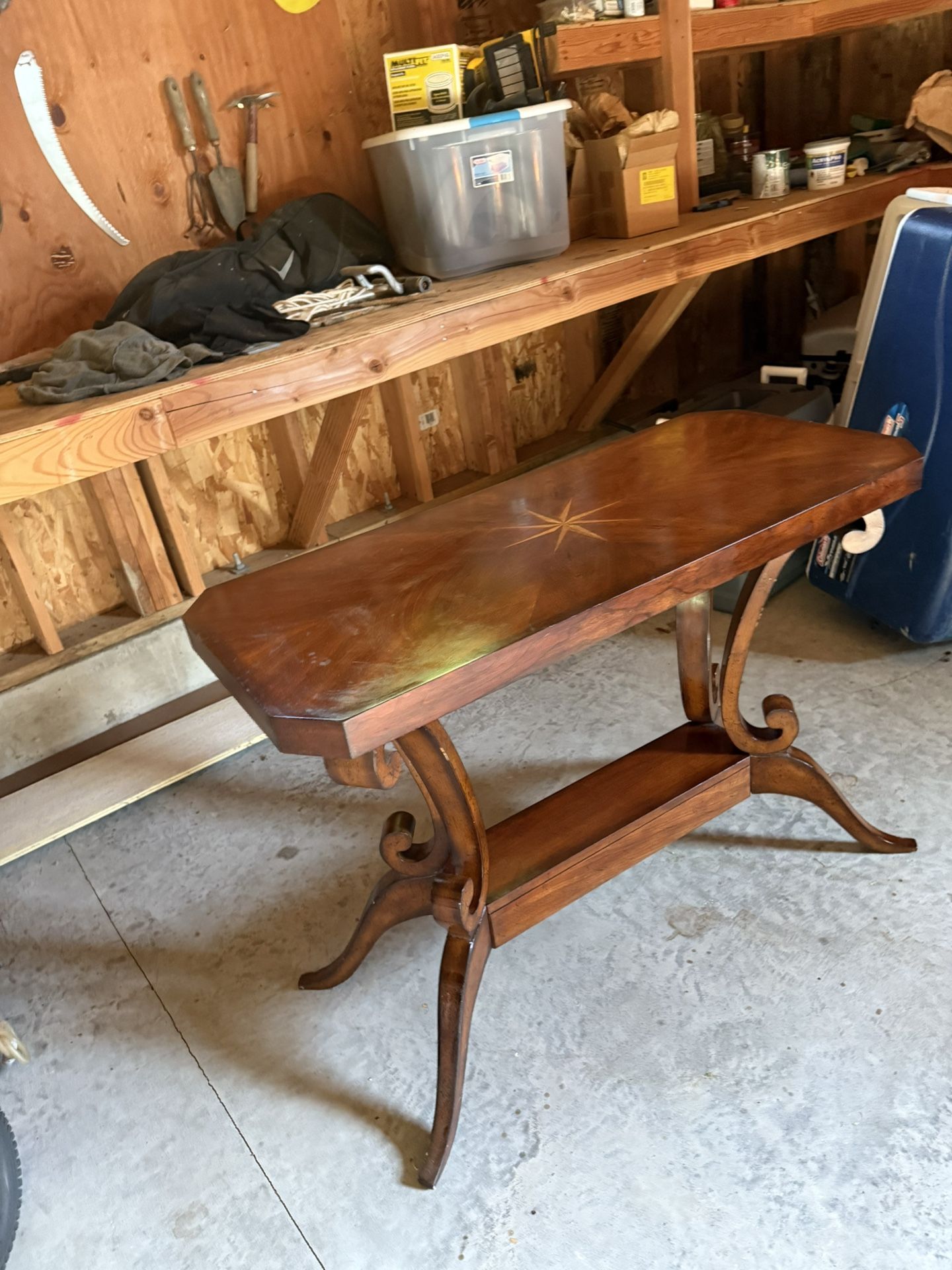 Vintage Empire Style Mahogany Console Table