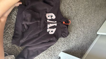 PINK AND BROWN GAP HOODIE SIZE SMALL