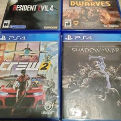 Sony PlayStation 4 Game Lot Of 4 PS4 $12 Each