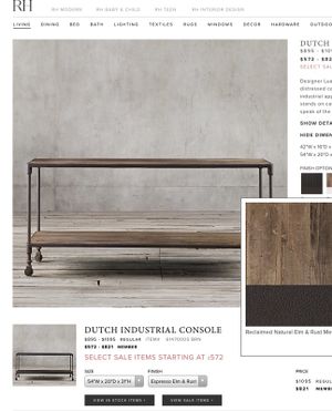 Restoration Hardware Console Table For In Birmingham
