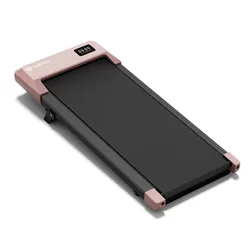 Rose Gold DeerRun Walking Pad Under Desk Treadmill w/ Incline & Remote