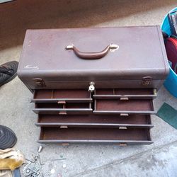 Brown tool box