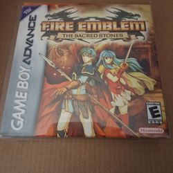 Fire Emblem: The Sacred Stones (Game Boy Advance, 2005) W/ Box & Manual, Tested