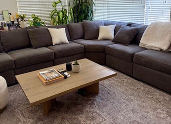Dark Gray Modular Sectional Sofa