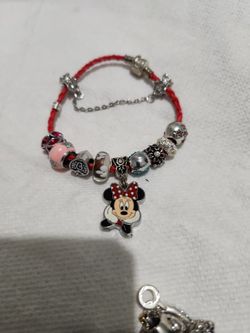 Pandora Bracelet Leather Micky Mouse