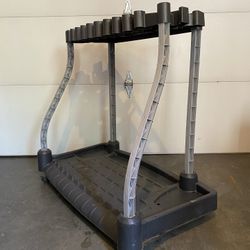 Rubbermaid Deluxe Garage Tool Tower Rack