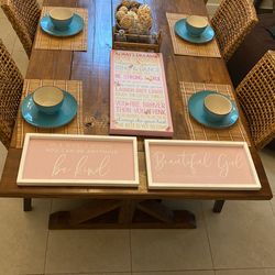 Pink Wall Decor For Girls Room