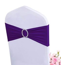 Chair Sashes spandex stretch chair bows