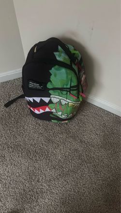 Sprayground Shark Backpack Black Green