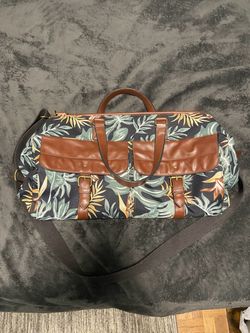 Fossil Tropical Print Duffel Weekender Bag
