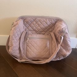 Vera Bradley Pink Quilted Travel Bag