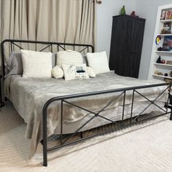 King Size Frame & Mattress