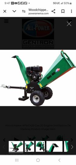 Wood chiper 15hp brand new 420cc 6"