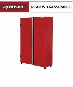 Husky Ready-to-Assemble 48 in. W x 72 in. H x 18.3 in. D 24-Gauge 3-Shelf Steel Freestanding Cabinet in Red $320 BRAND NEW IN BOX FIRM PRICE