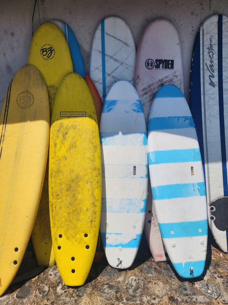Soft Top Beginner Surfboards $50 T0 $150