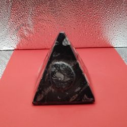 Pyramid Orthoceras With Ammonit Fossil 