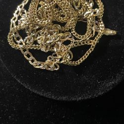 2 10K Gold Necklaces Scrap Gold