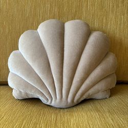 Handmade pink shell pillow