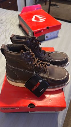 Wolverine loader 6" brown size 7