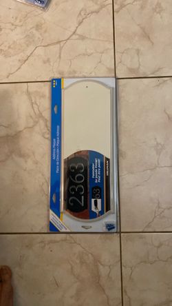 Hillman Address Plague 16”x6” Weather Resistant molded Construction