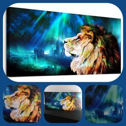Colorful Lion Canvas 