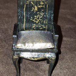 Vintage Miniature Dollhouse Diorama Chair