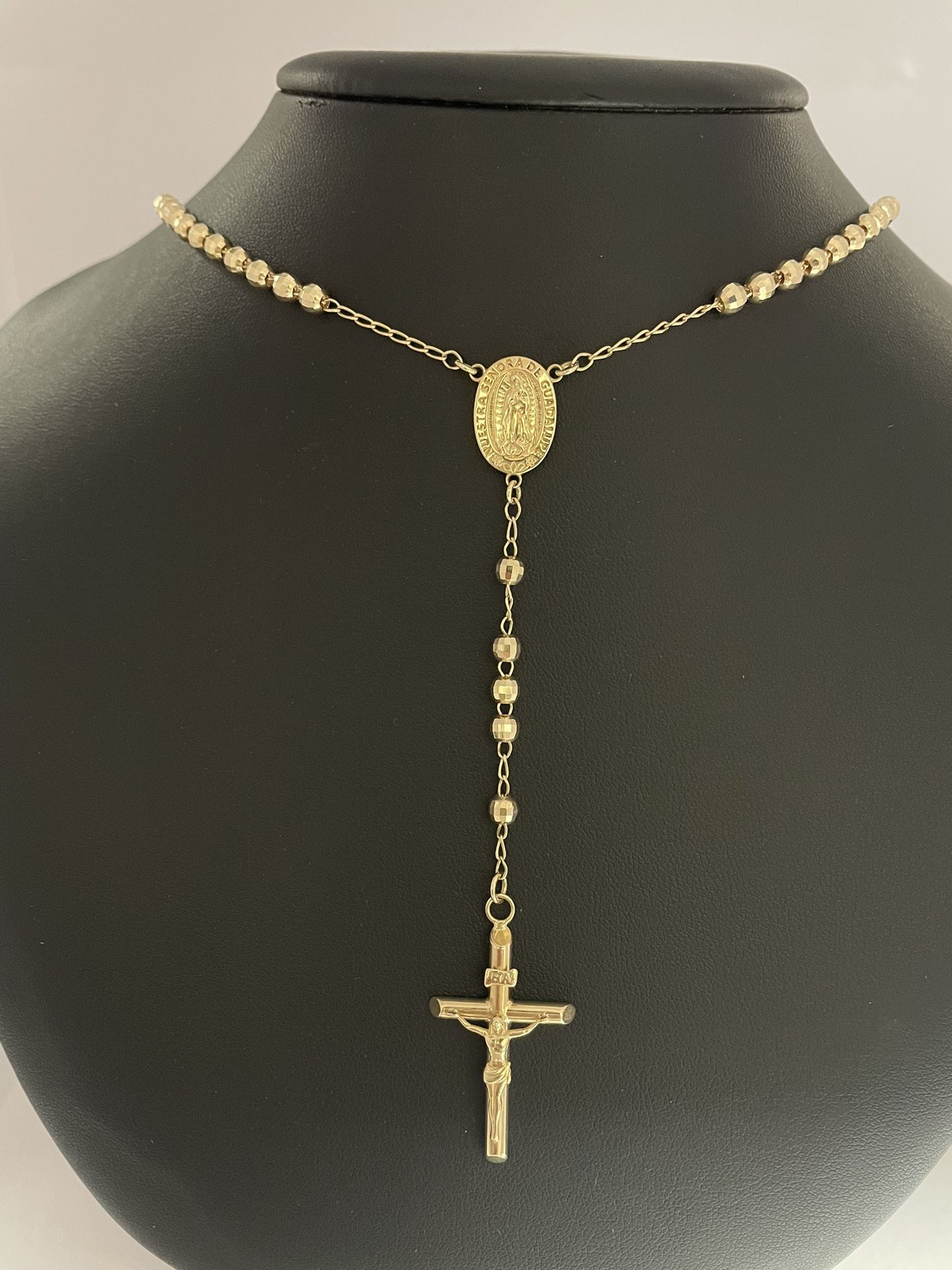 14k Gold Chain With Cross New