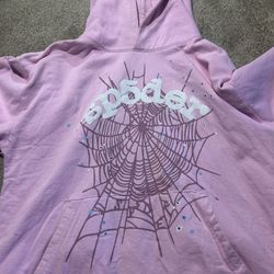 Sp5der hoodie og pink