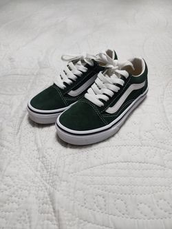 Size 13.5 Kids Green Vans