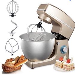 Stand Mixer, Sincalong 8.5QT 660W 6 Speed Tilt Head Electric Mixer with Stainless Steel Bowl, Splash Guard, Dough Hook, Flat Beater, Whisk Dough Knead