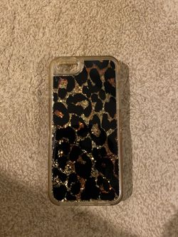 iPhone 6s cover Leopard & Glitter