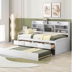 Twin Capitan Trundle Bed