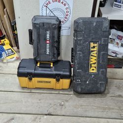 Dewalt,  Porter Cable, Craftsmen Tool Boxes