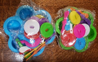 Silicone popsicle mold ( blue and green )